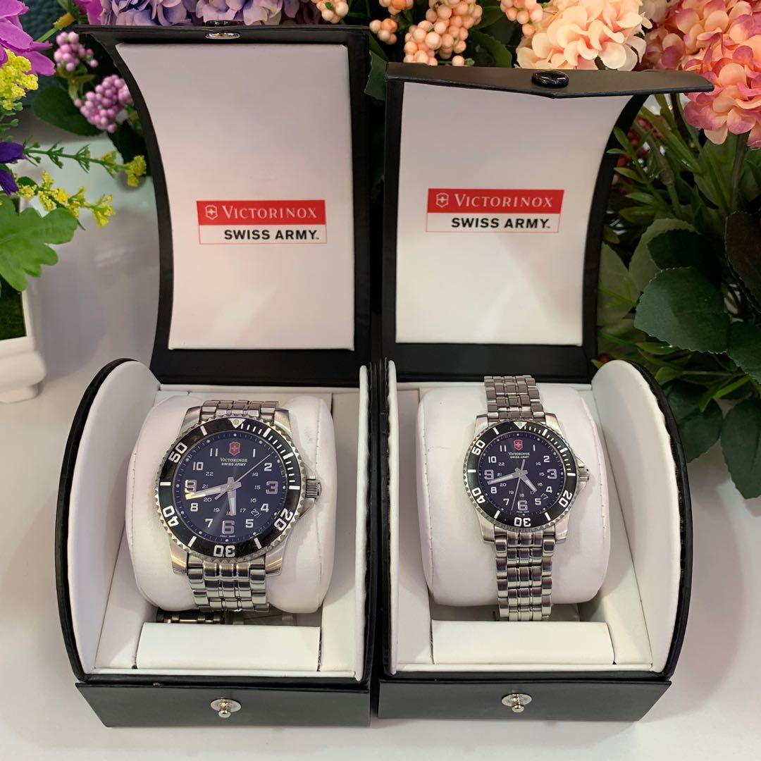 Victorinox swiss army couple watch