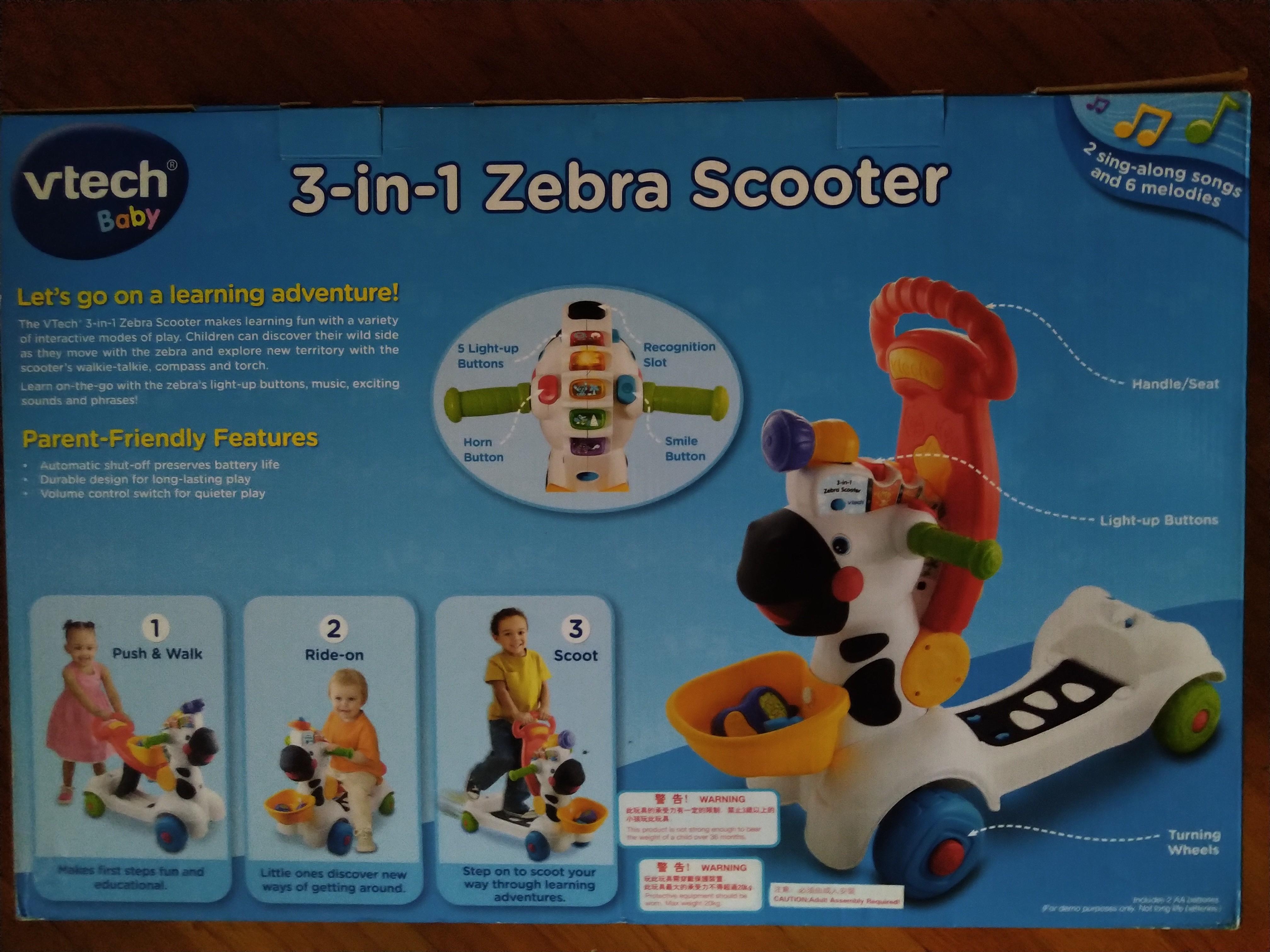 ride on zebra vtech