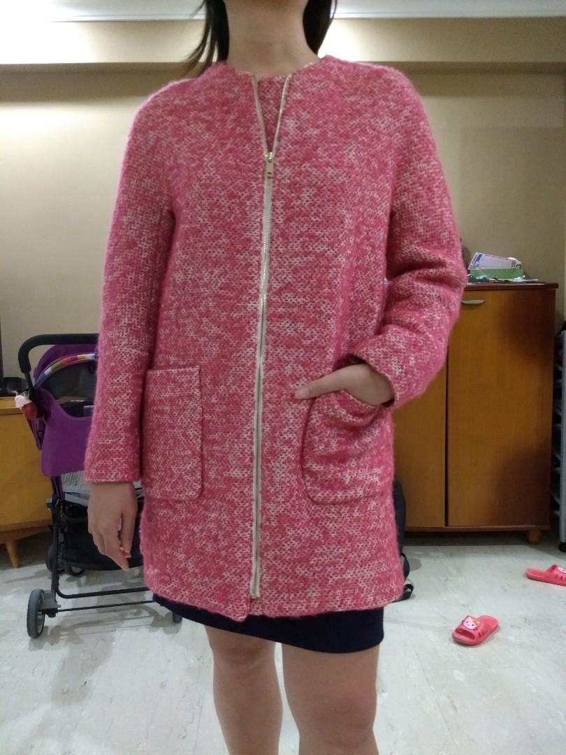 Zara pink coat 2018 top