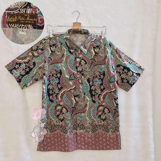 (Preloved) Kemeja Batik Solo Lengan Pendek