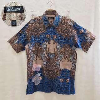 (Preloved Like New) Kemeja Batik Lengan Pendek - Alisan