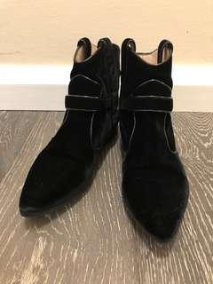 GIORGIO ARMANI Velvet Boots