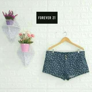 Flower denim pants