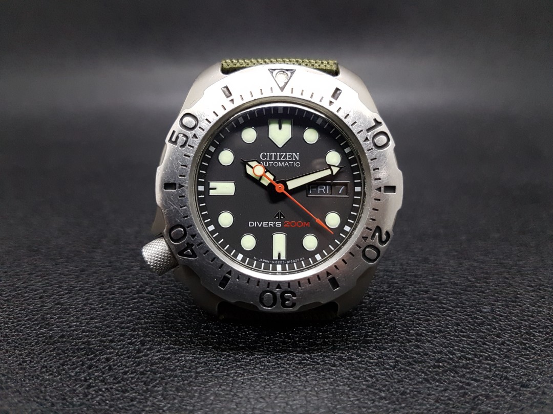 citizen promaster titanium diver watch