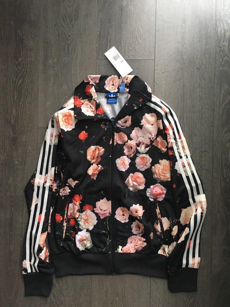 adidas floral jacket women's