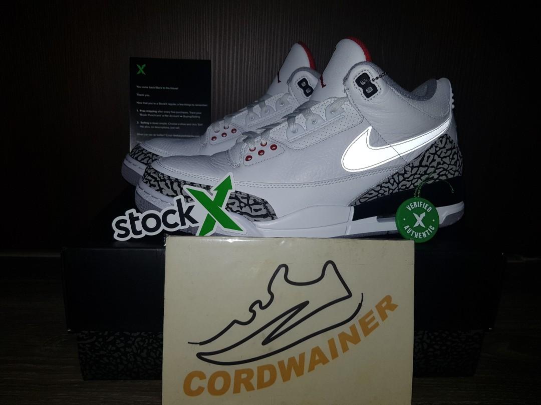 air jordan 3 jth white cement