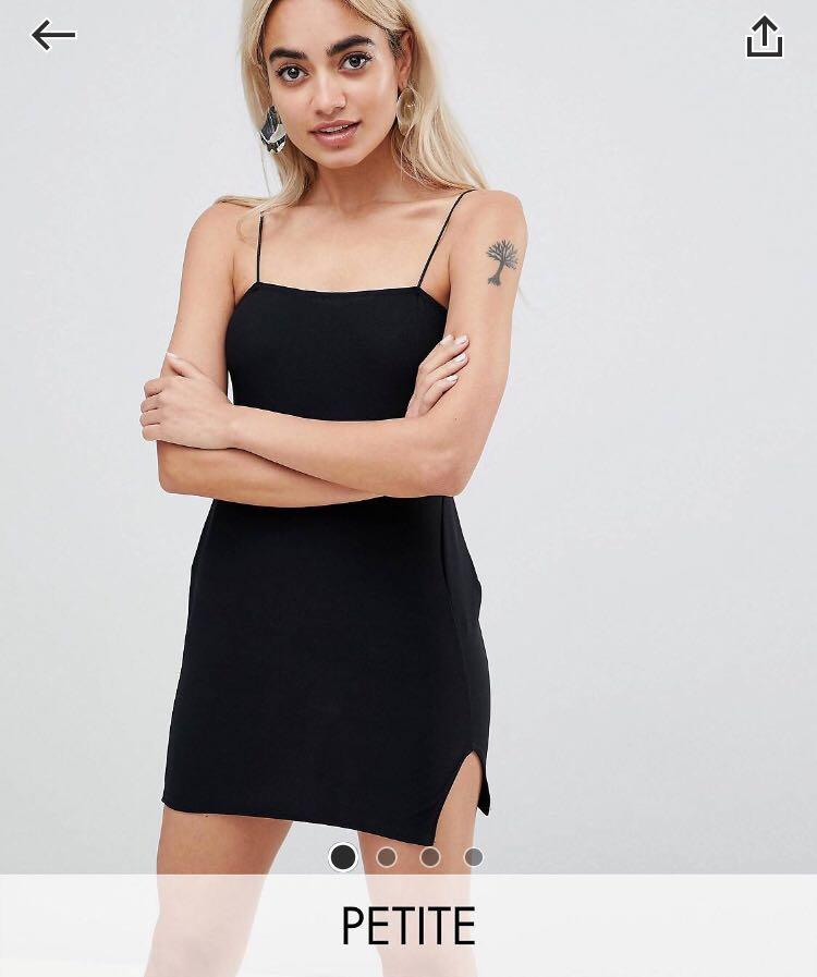 petite little black cocktail dress