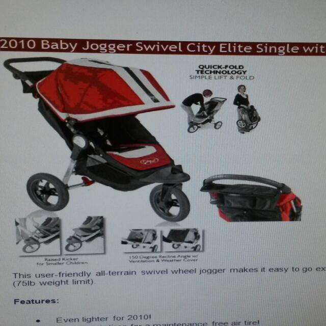 baby jogger city elite sale