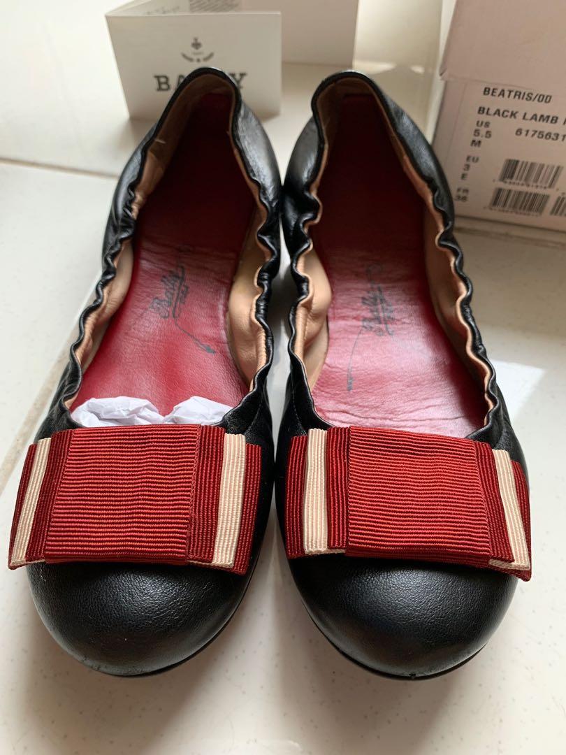 bally flat shoes
