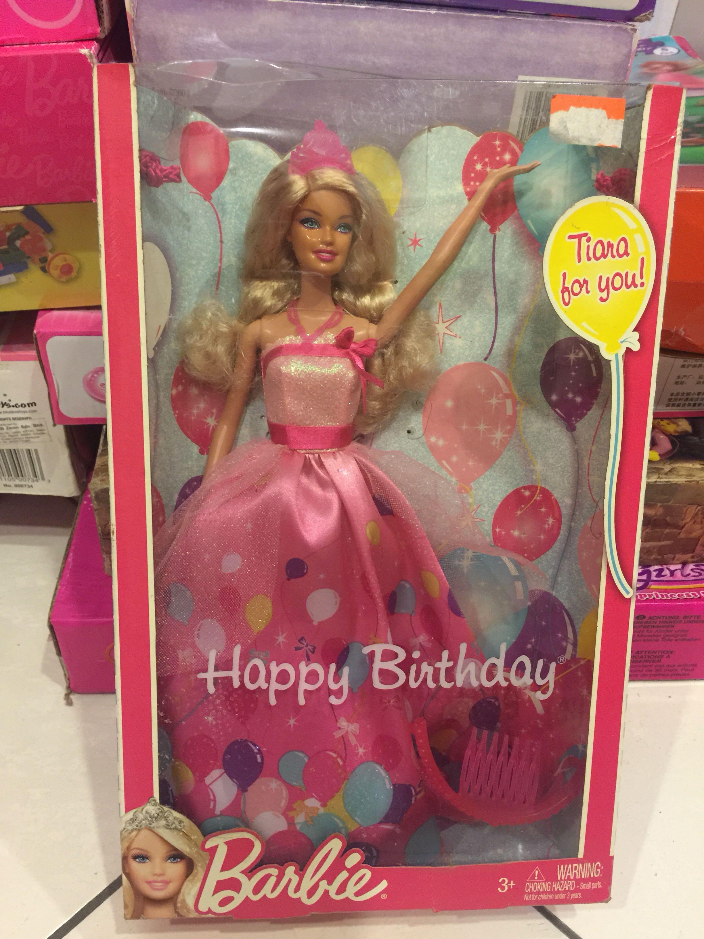 Happy birthday sales barbie with tiara