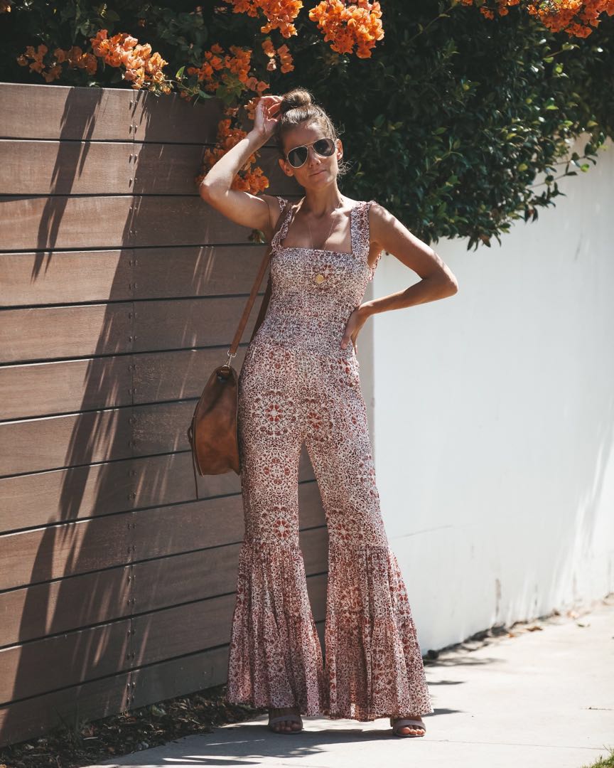 Jumpsuit bohemian style clearance