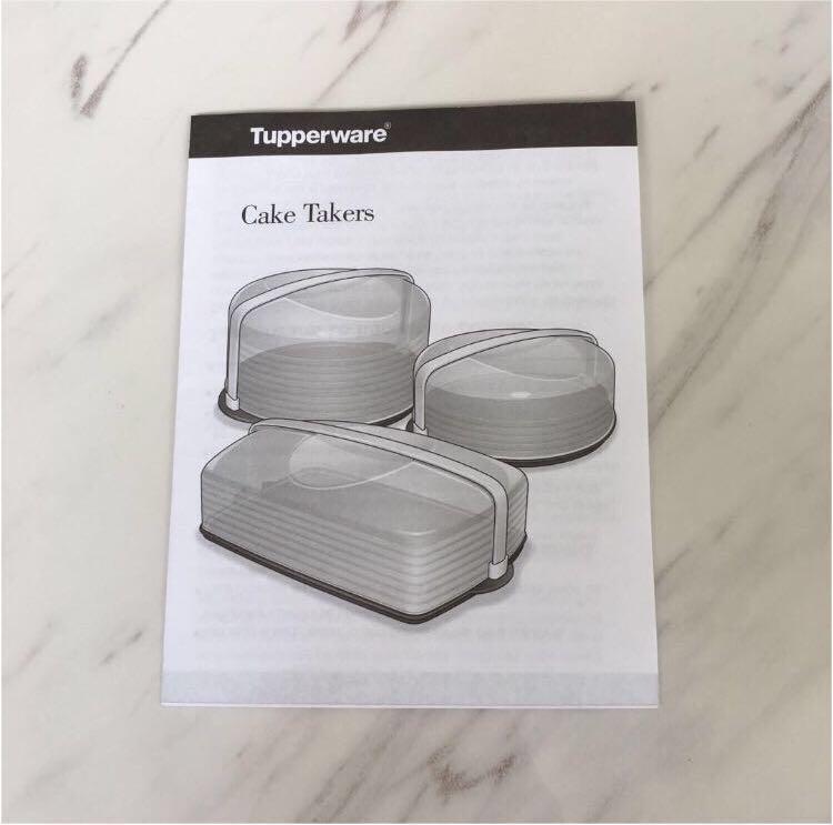 Tupperware Rectangular Sheet Cake Carrier Taker