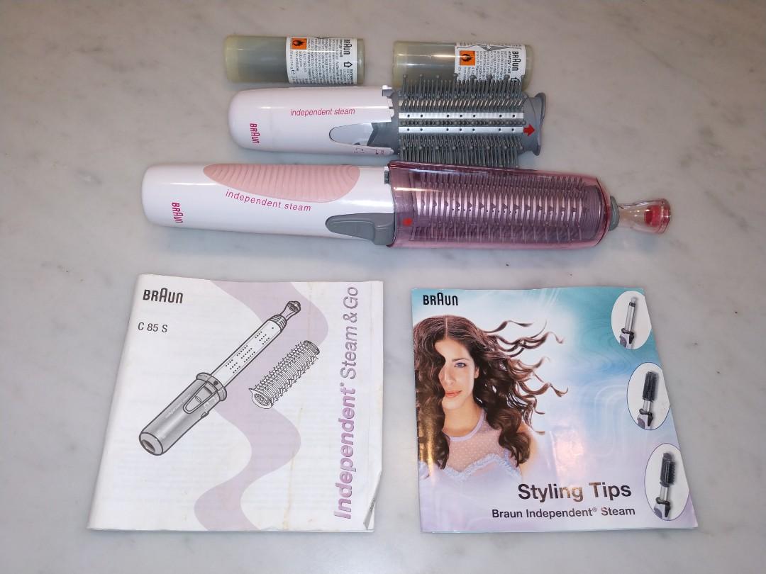 Braun Independent Steam Go Hair Curler Straightener C 85 S