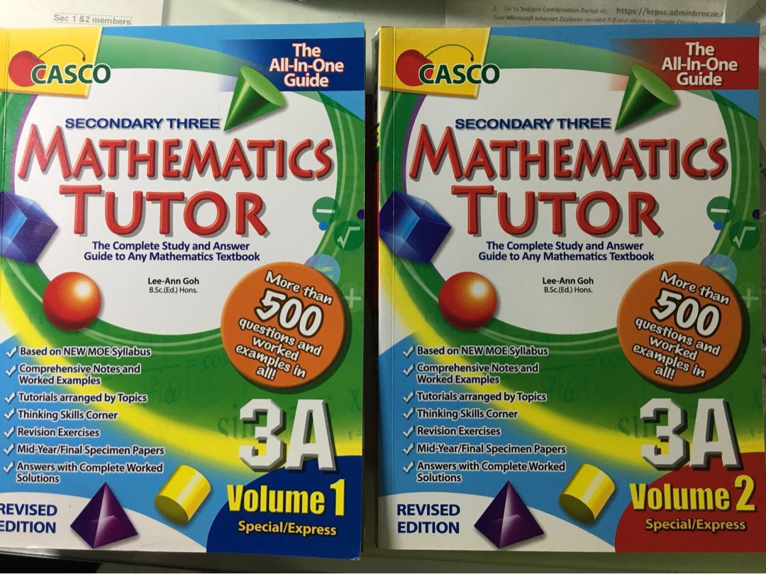 casco-mathematics-tutor-secondary-3a-vol-1-2-hobbies-toys-books
