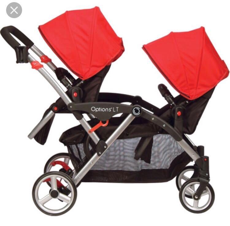 Contours Options LT Double Tandem Stroller Babies Kids Going