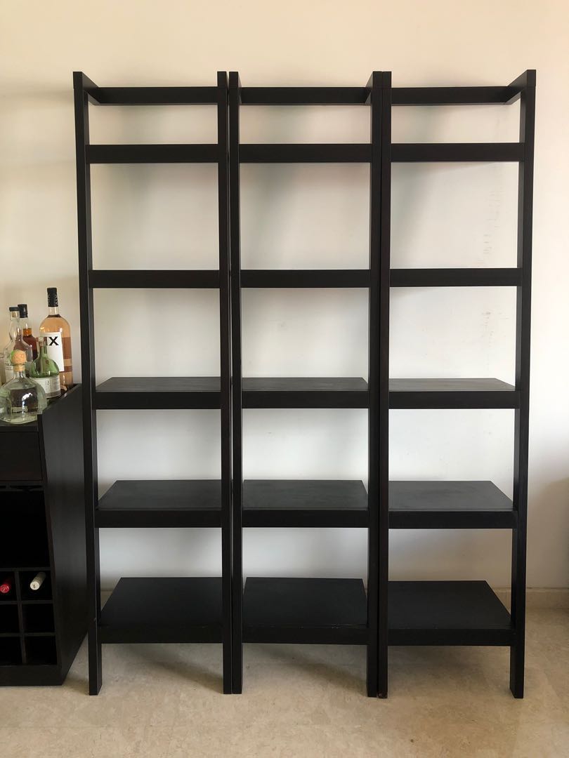 Crate Barrel Leaning Shelves Set Of 3 Furniture Photo