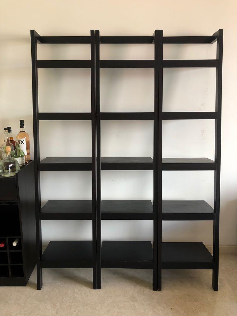 Crate Barrel Leaning Shelves Set Of 3 Furniture Shelves