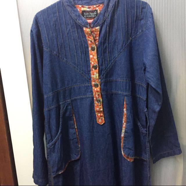 jubah denim