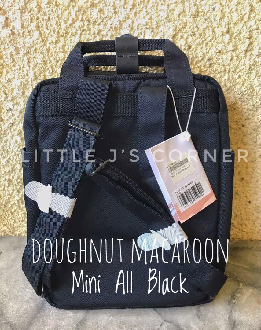 Doughnut Macaroon Mini All Black, Women's Fashion, Bags & Wallets