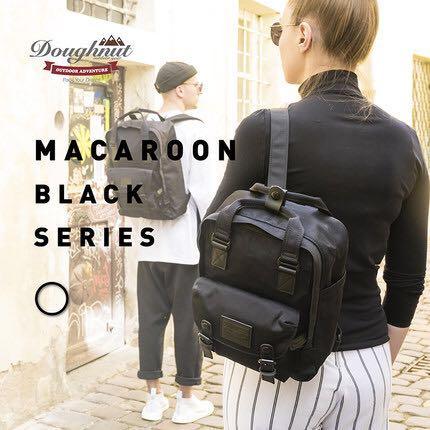 doughnut macaroon mini black