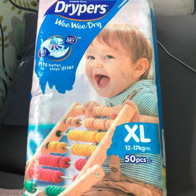Drypers tape xl, Babies & Kids, Bathing & Changing, Diapers & Baby