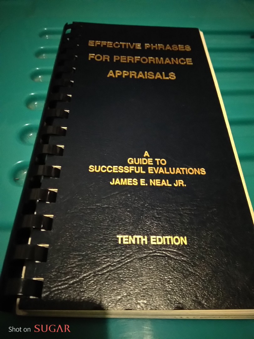 Effective Phrases For Performance Appraisals Books Stationery