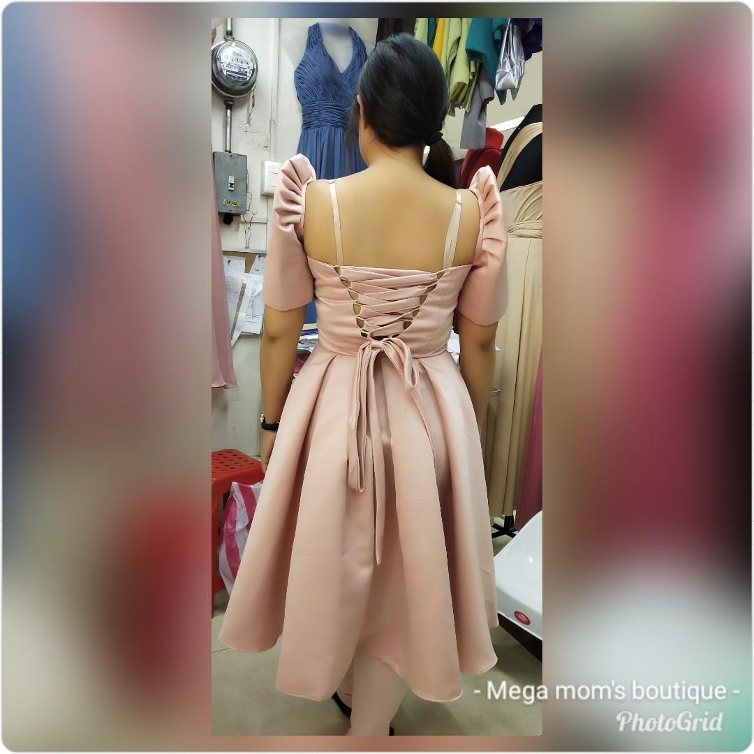 old rose filipiniana dress