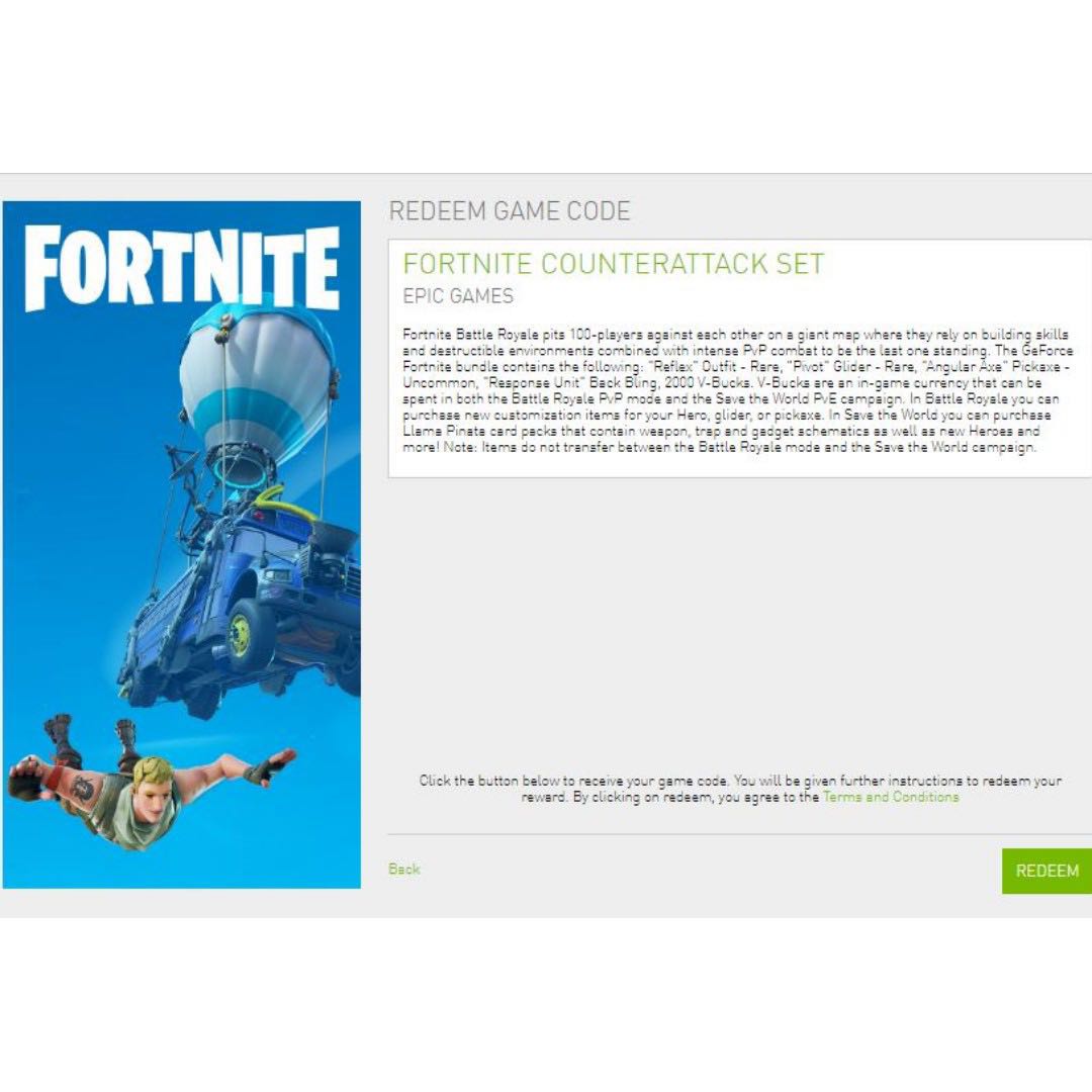 FORTNITE COUNTERATTACK SET Video Gaming Gaming Accessories Game Gift Cards Accounts on Carousell
