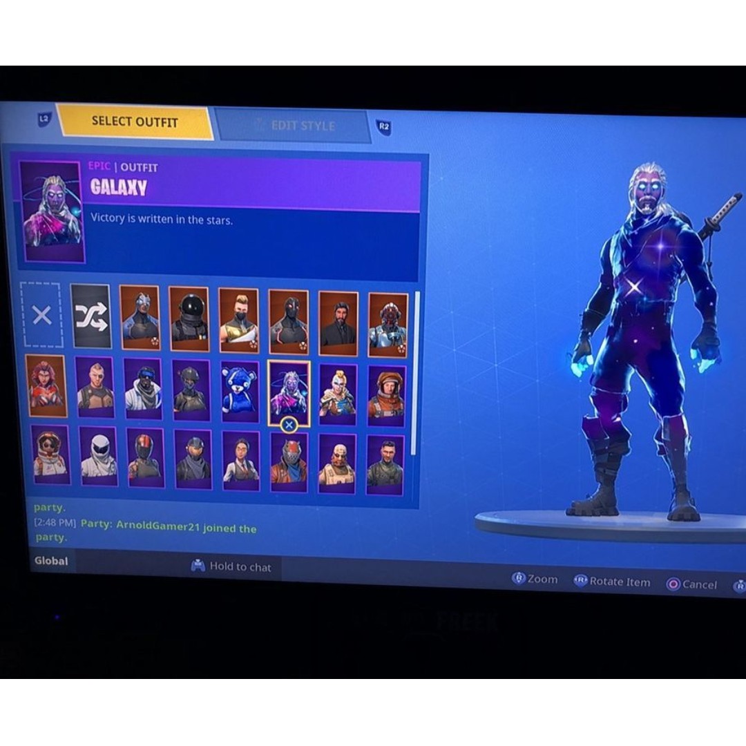 Fortnite Galaxy Skin Account Fortnite Galaxy Skin Account Video Gaming Gaming Accessories Game Gift Cards Accounts On Carousell