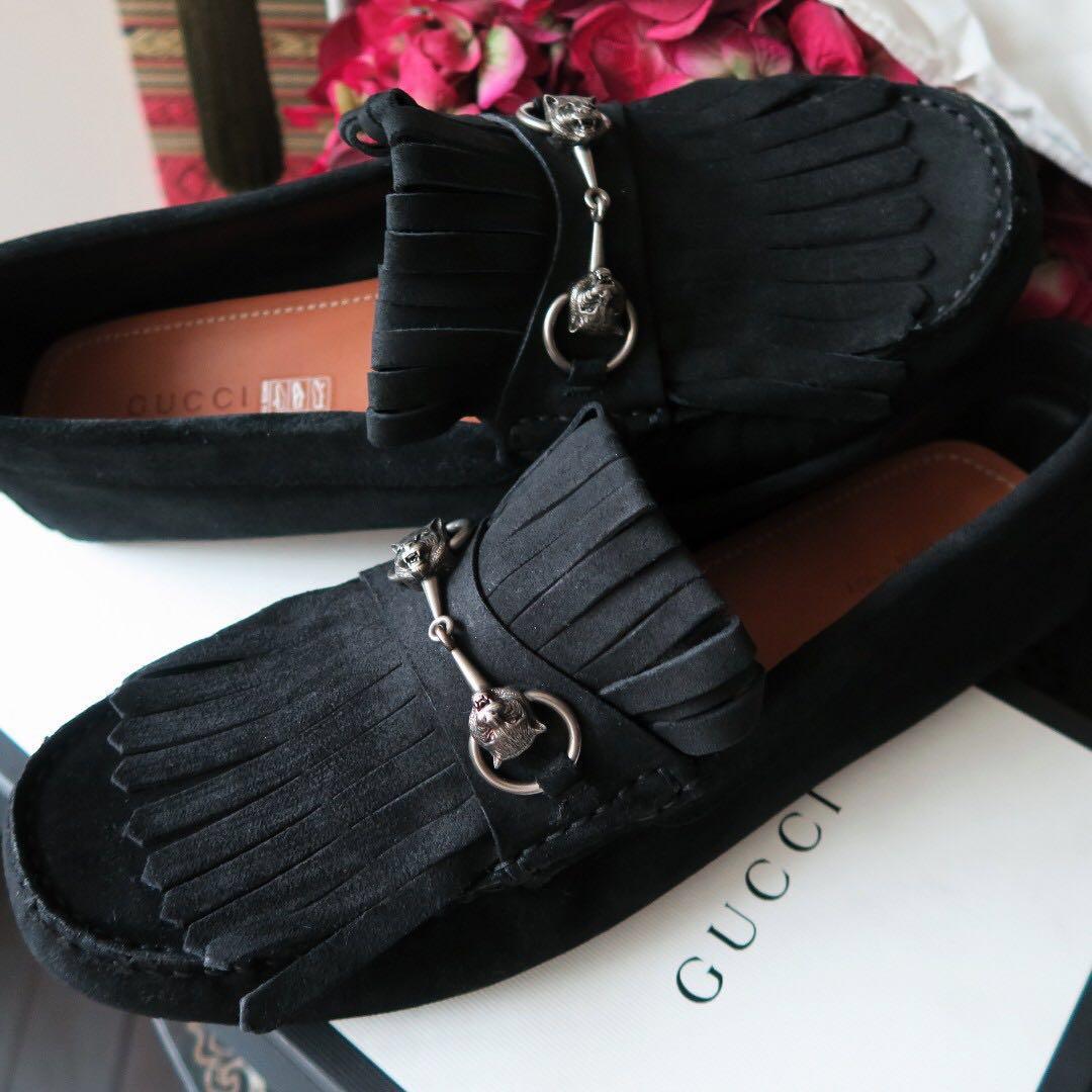 Gucci Angry Cat Horsebit Fringe Queen Nero Moccasin Driving Loafer Slip On Shoe Men S Fashion Footwear Others On Carousell