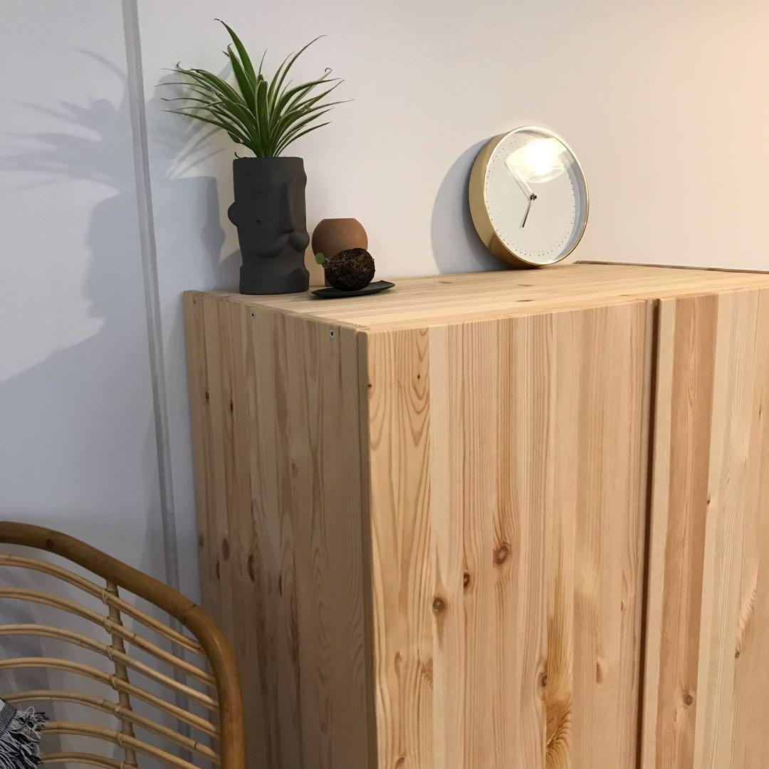 IKEA IVAR Cabinet with Burfjord Legs Furniture Home Living