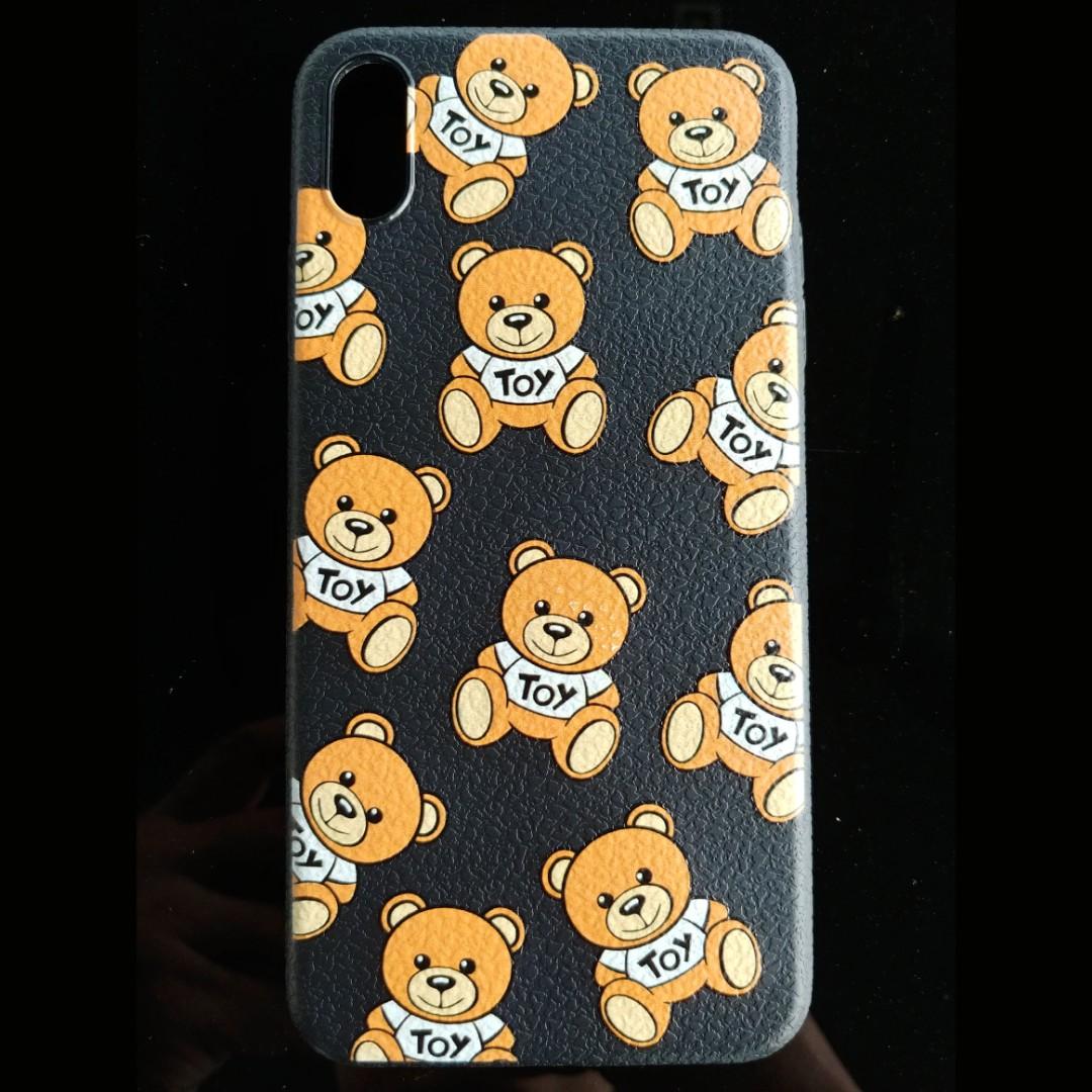 teddy bear phone case moschino