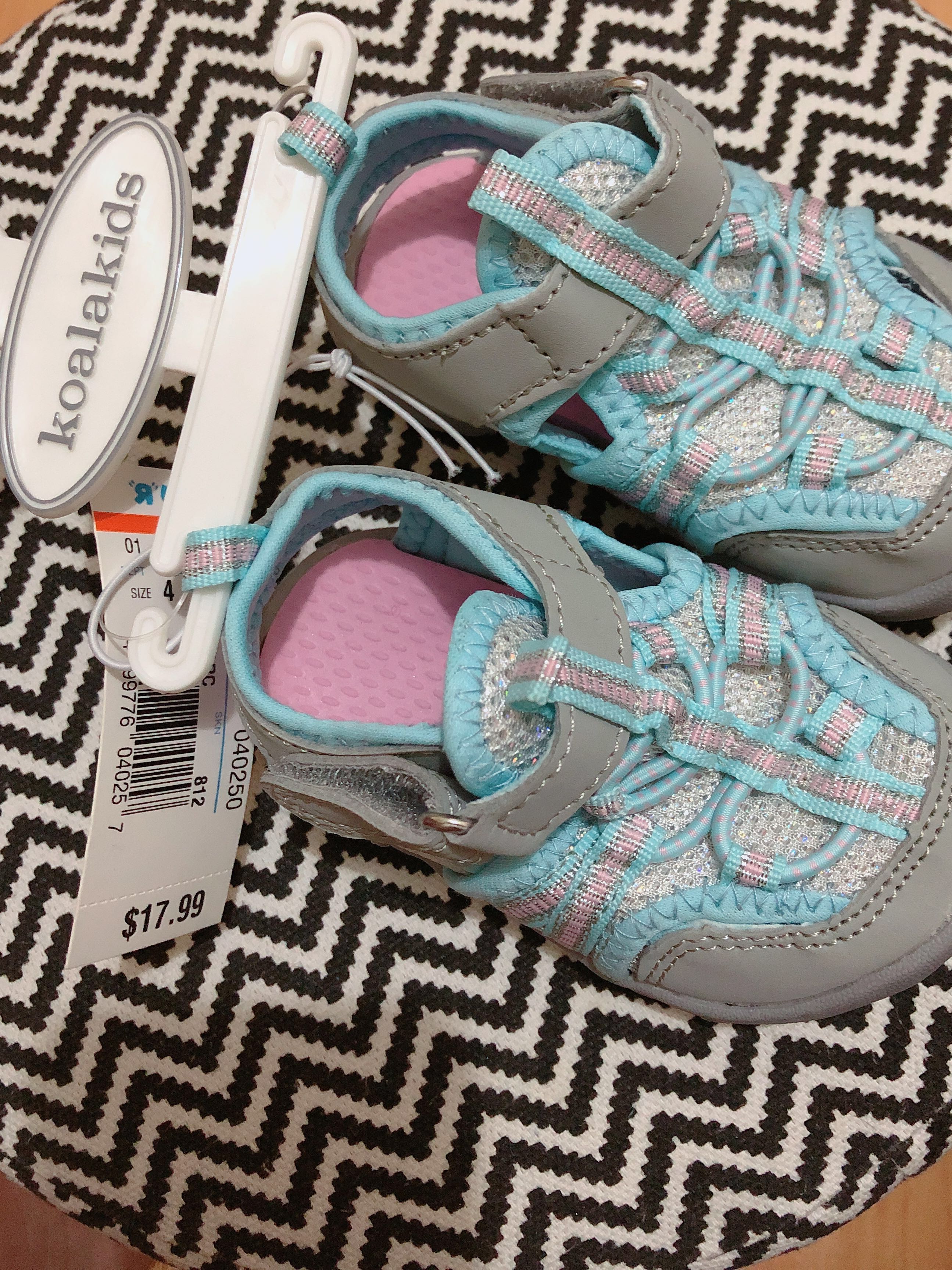 Koala Kids Baby Girl Shoes Size 4 Rubber