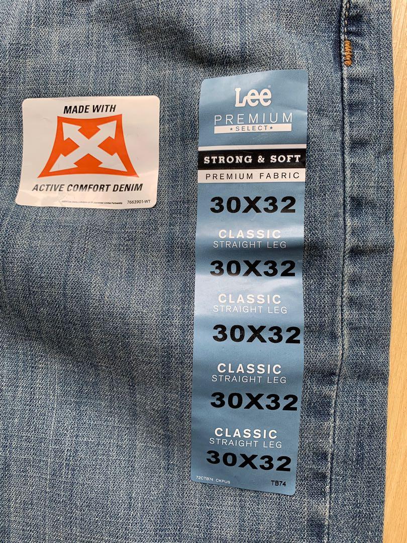 lee premium straight leg jeans