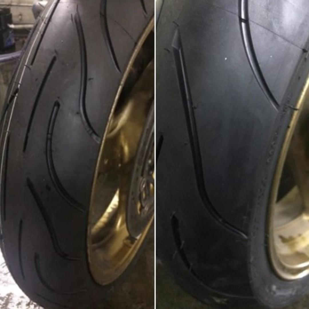 Michelin Pilot Power 2ct 1 60zr17 With 160 60zr17 On Honda Cb400 Revo Motorcycles Motorcycle Accessories On Carousell