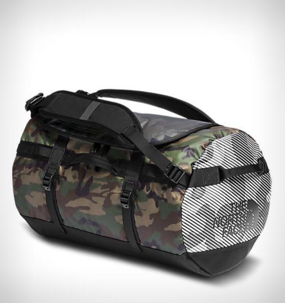 north face camo duffel bag