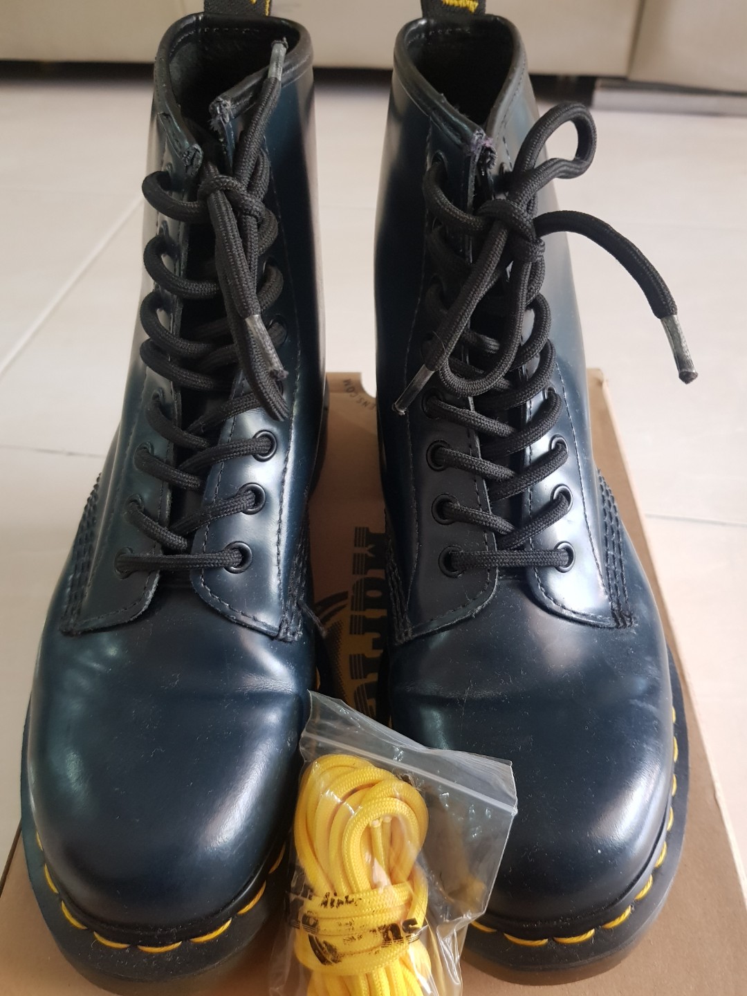 dr martens navy blue