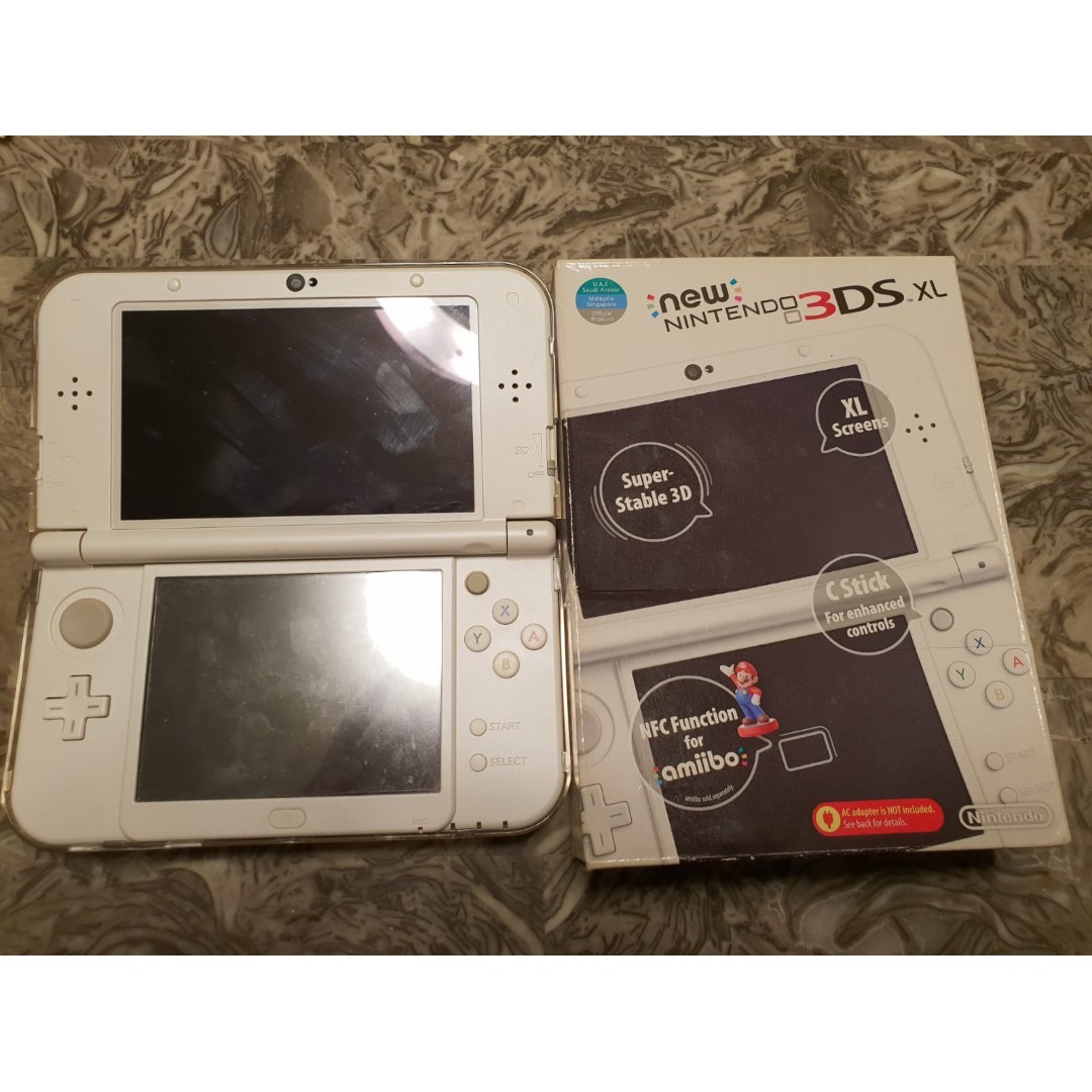 Pearl White New Nintendo 3DS XL Video Gaming Video Game Consoles