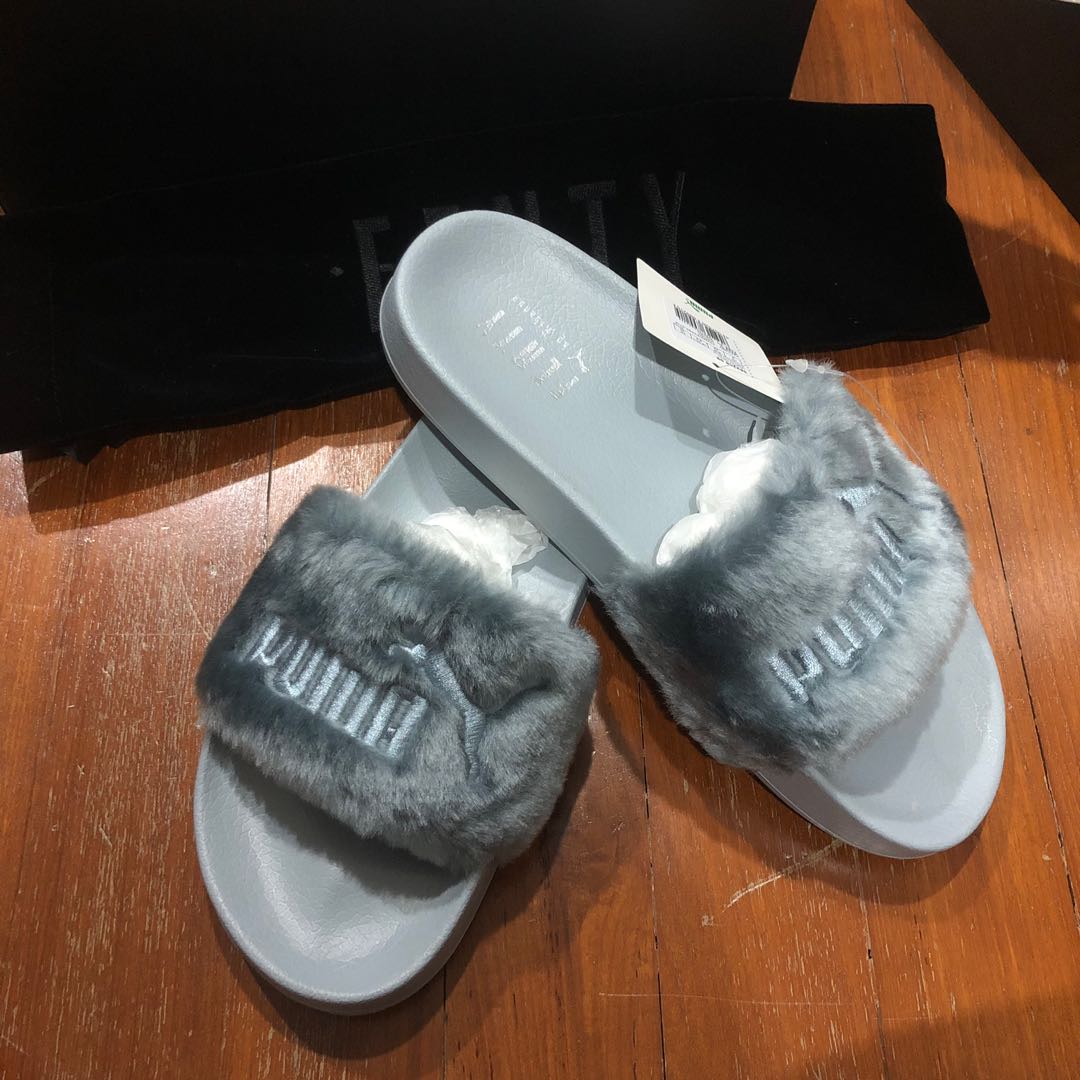 PUMA FENTY FUR SLIDES Women s Fashion Footwear Flipflops and