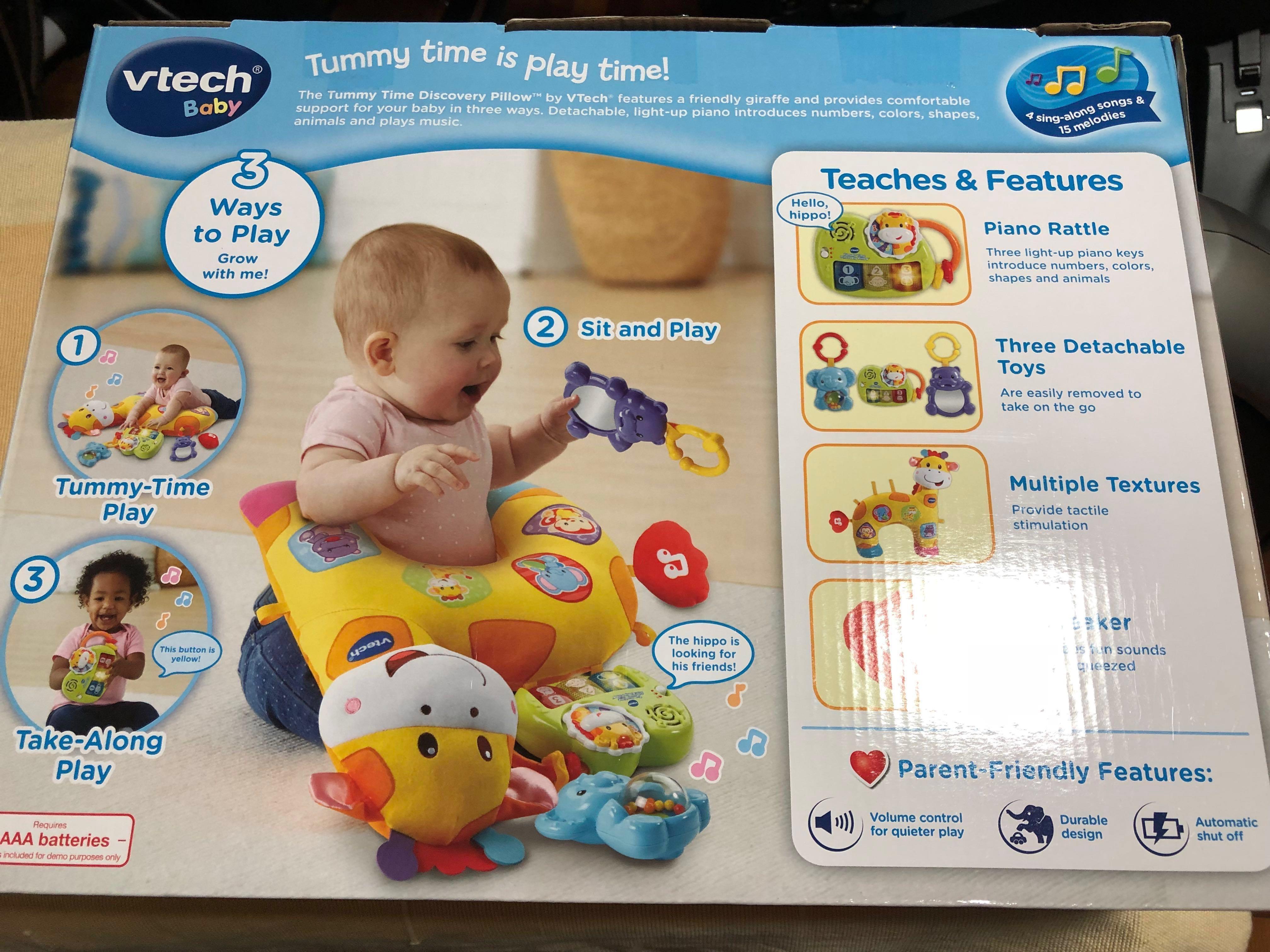 vtech baby tummy time discovery pillow