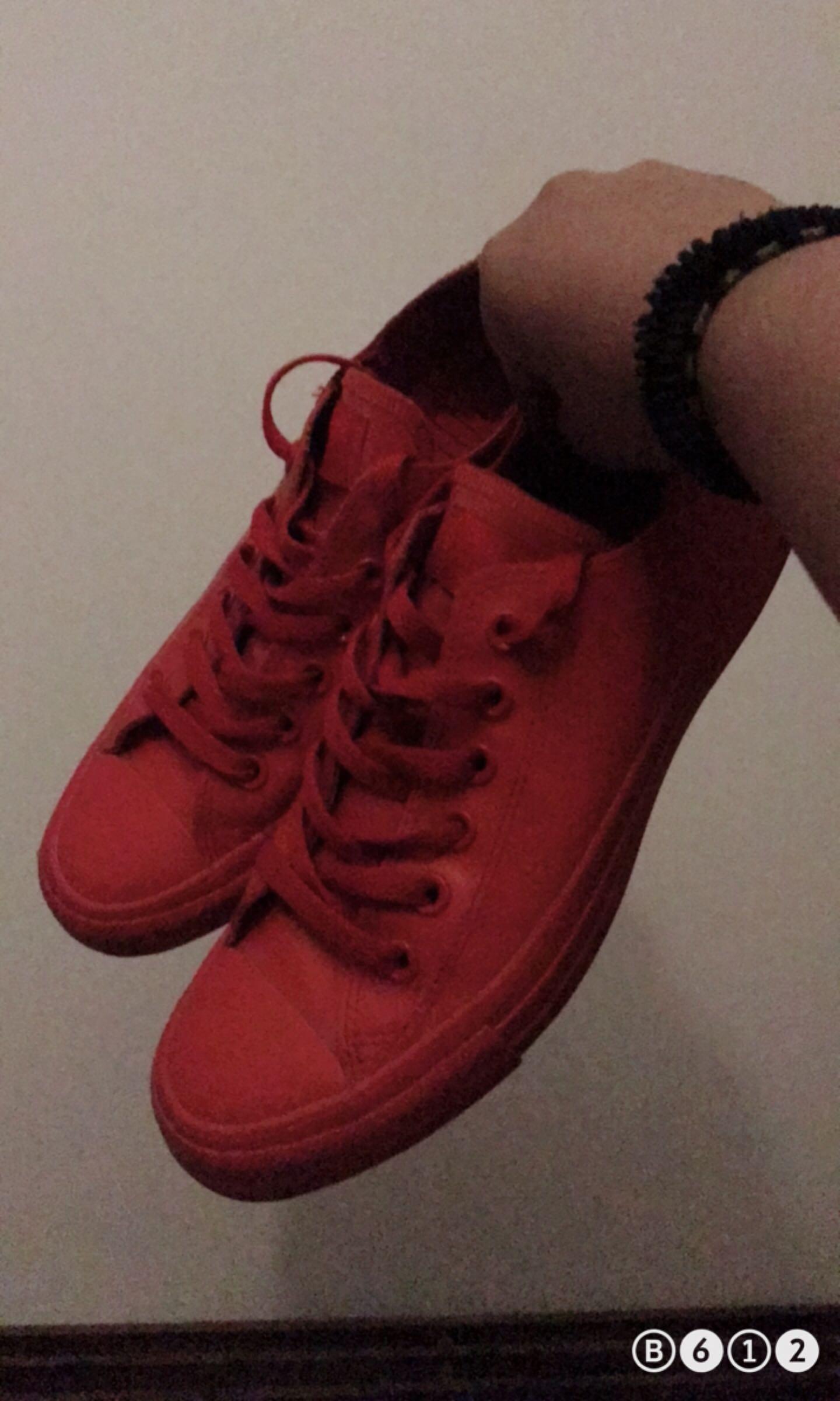 RED RUBBER CONVERSE CHUCK TAYLORS Men s Fashion Footwear