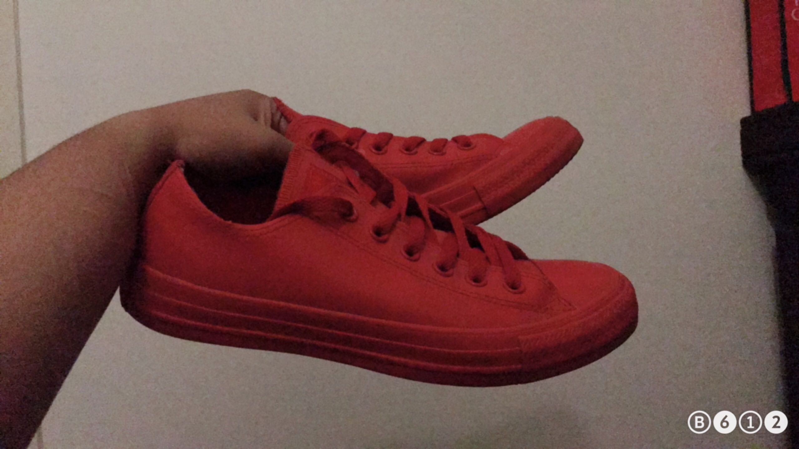 red rubber converse