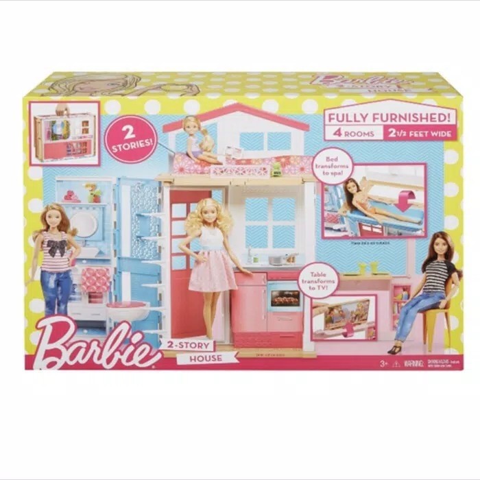 Rumah Boneka Barbie Two Story House Original Mattel Toys Collectibles Mainan Di Carousell