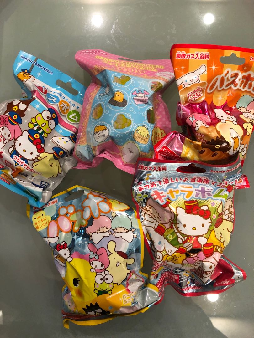 sanrio characters bath bombs from japan, Beauty & Personal Care, Bath