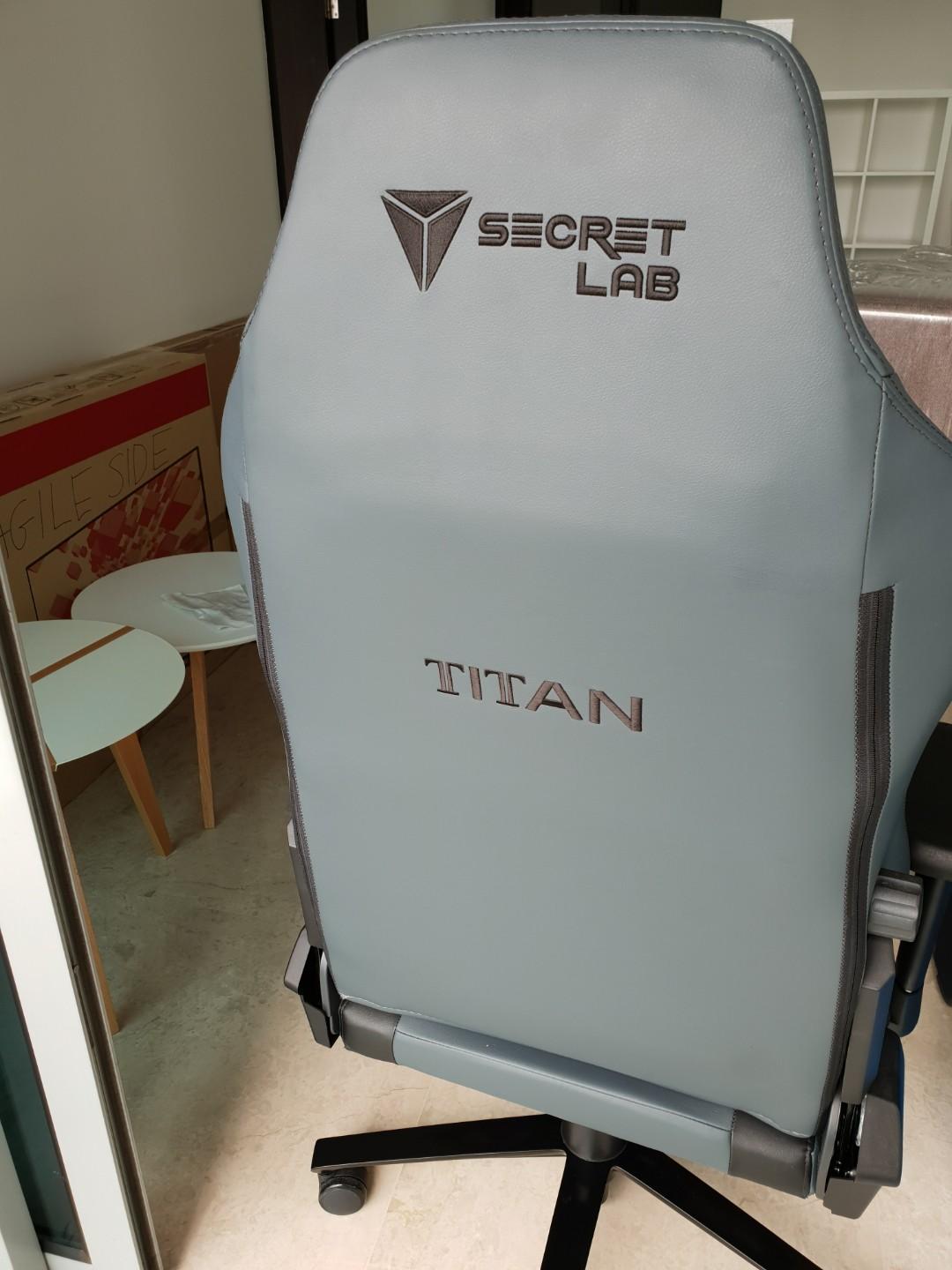 SECRET LAB NEW TITAN GAMING CHAIR, UNDER WARRANTY, Furniture & Home