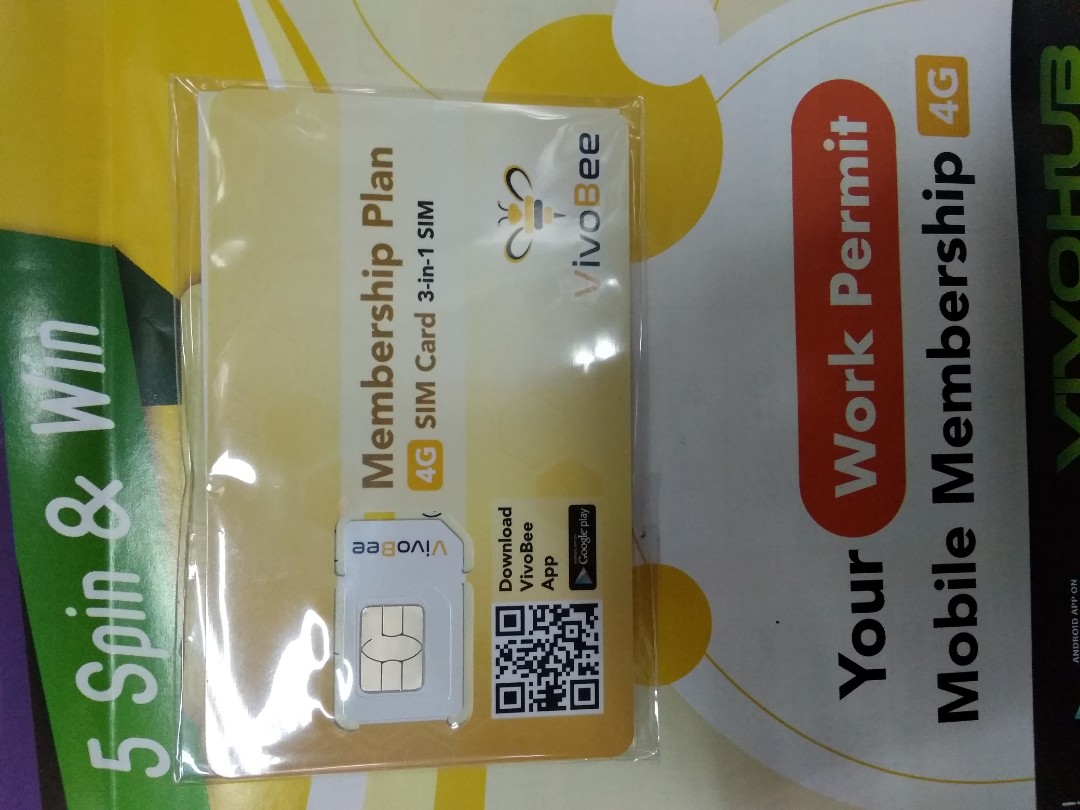 Singapore sim card vivo bee, Mobile Phones & Gadgets, Mobile & Gadget ...