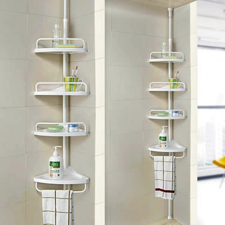 Stand upright bathroom shelf landing toilet storage rack toilet tripod