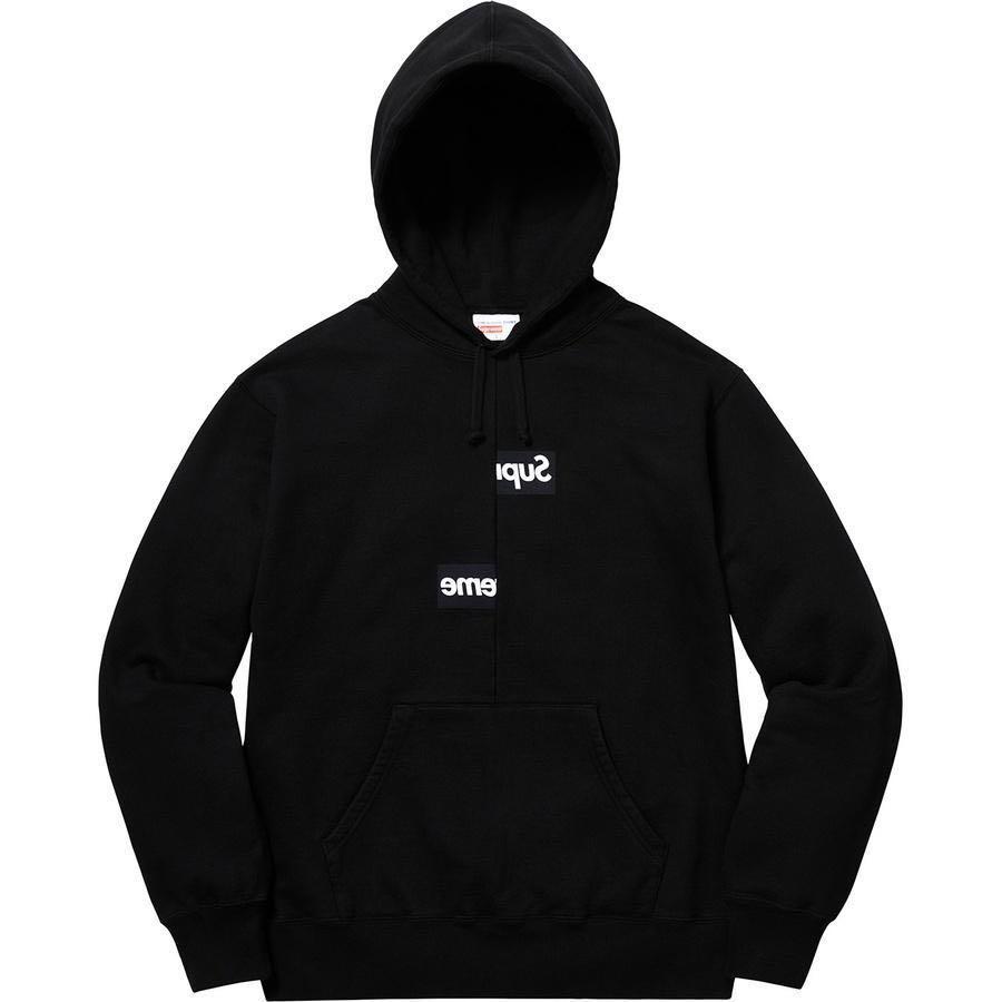 Supreme/Comme Des Garçons Shirt Split Box Logo Hoodie, 男裝, 上身