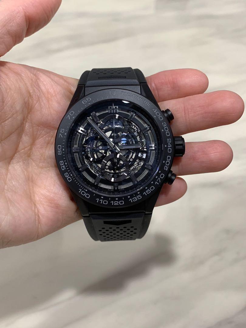 Tag Heuer 01 Matte black 45mm full set Luxury Watches on Carousell