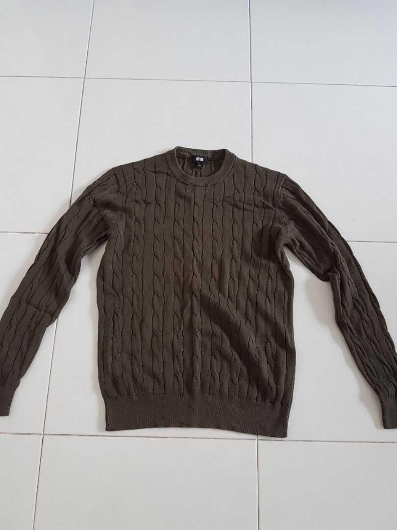 uniqlo cable knit sweater